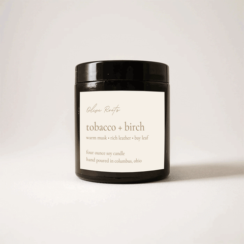 Tobacco + Birch Soy Candle